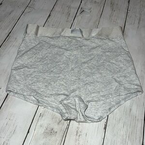 PINK Victoria's Secret High-Waist Boyshort Panty - Light Gray NEW
